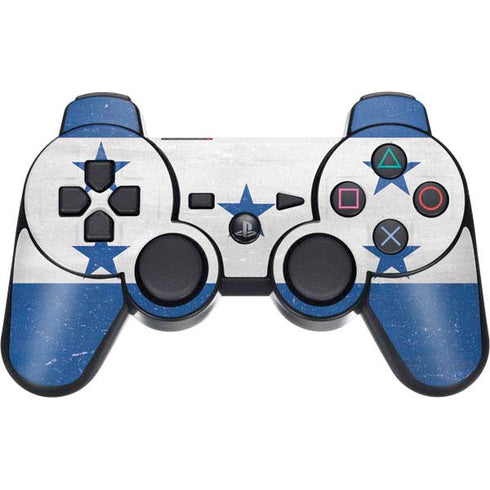 Honduras Flag Distressed PS3 Dual Shock wireless controller Skin